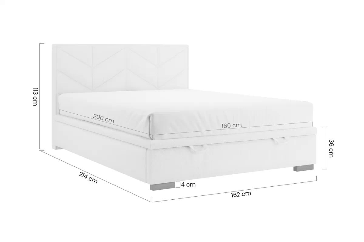 Boxspring posteľ Lindi 160x200 S vnútorným úložným priestorom- Hnedý szenil Perfect Harmony 04 / nožičky Venge   Boxspring posteľ Lindi 160x200 - Hnedý szenil Perfect Harmony 04 / nožičky Venge 