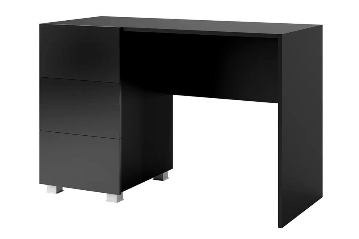 Psací stůl Celeste Černý psací stůl Celeste se zásuvkami 110 cm - černá