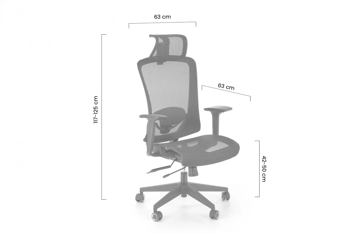 GOLIAT Irodaszék fekete Fotel ergonomiczny Goliat - fekete