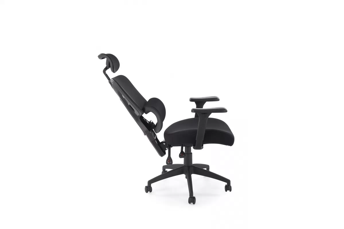 Ergonomické kancelárske kreslo Lorendi otočné - čierna ekokoža Kreslo ergonomiczny Lorendi otočna - Čierny 
