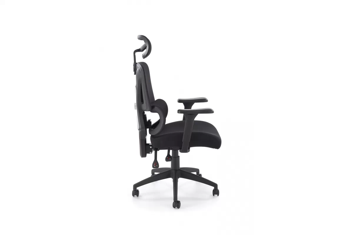 Ergonomické kancelárske kreslo Lorendi otočné - čierna ekokoža Kreslo ergonomiczny Lorendi otočna - Čierny 