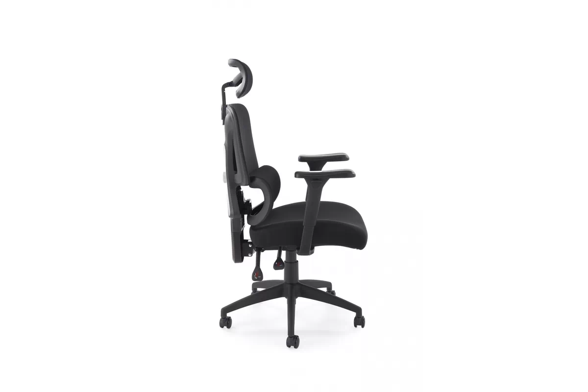 Ergonomické kancelárske kreslo Lorendi otočné - čierna ekokoža Kreslo ergonomiczny Lorendi otočna - Čierny 