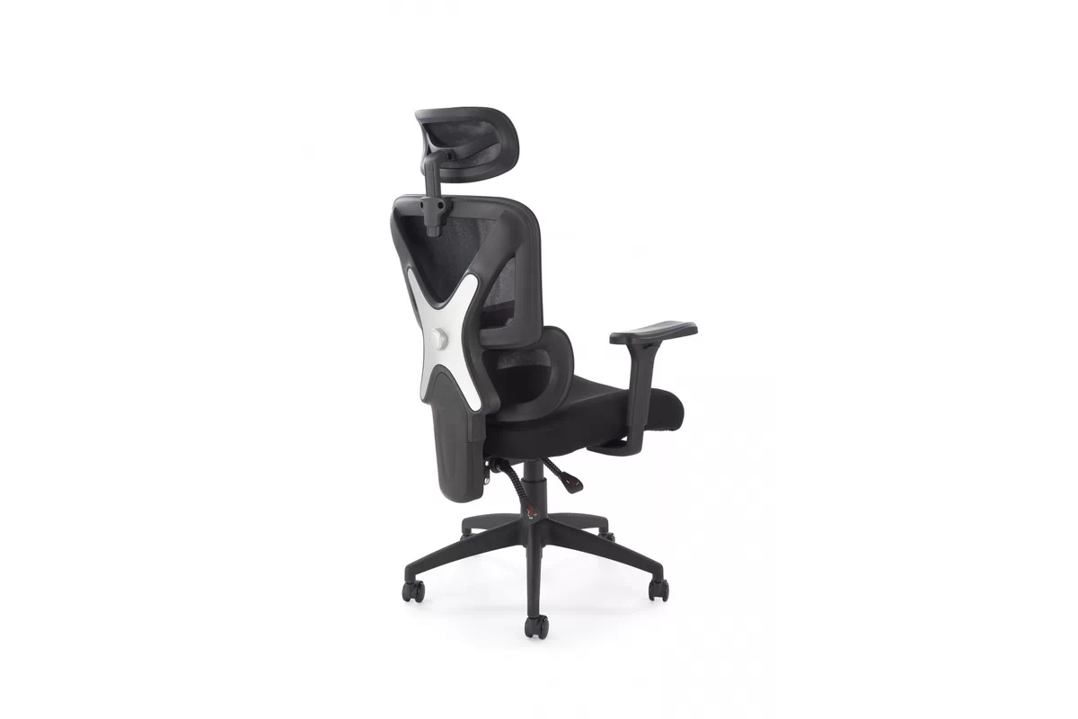 Ergonomické kancelárske kreslo Lorendi otočné - čierna ekokoža Kreslo ergonomiczny Lorendi otočna - Čierny 