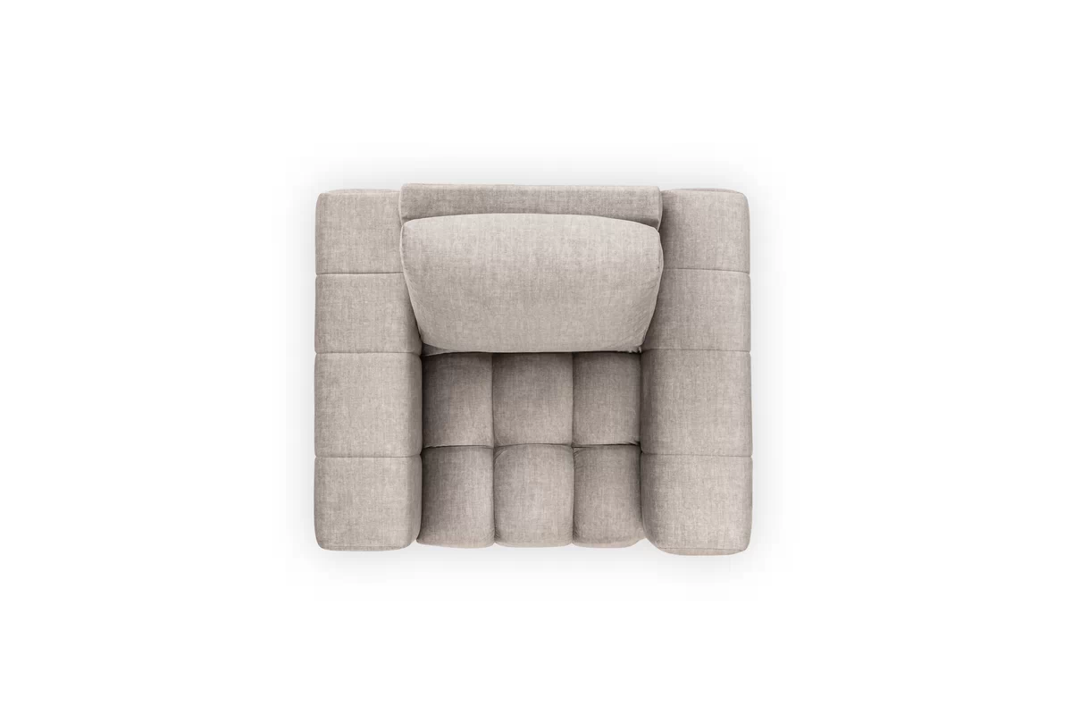 Křeslo Basco - béžový samet Vogue 4 Taupe Křeslo odpočinkové Basco - béžový samet Koncowka Seri
