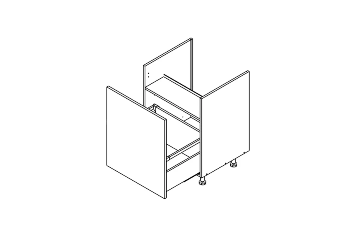KAMMONO F11 DZCSS50 - Skrinka Kuchynská z szuflada pod zabudowe zlewu KAMMONO F11 DZCSS50 - Skrinka Kuchynská z szuflada pod zabudowe zlewu