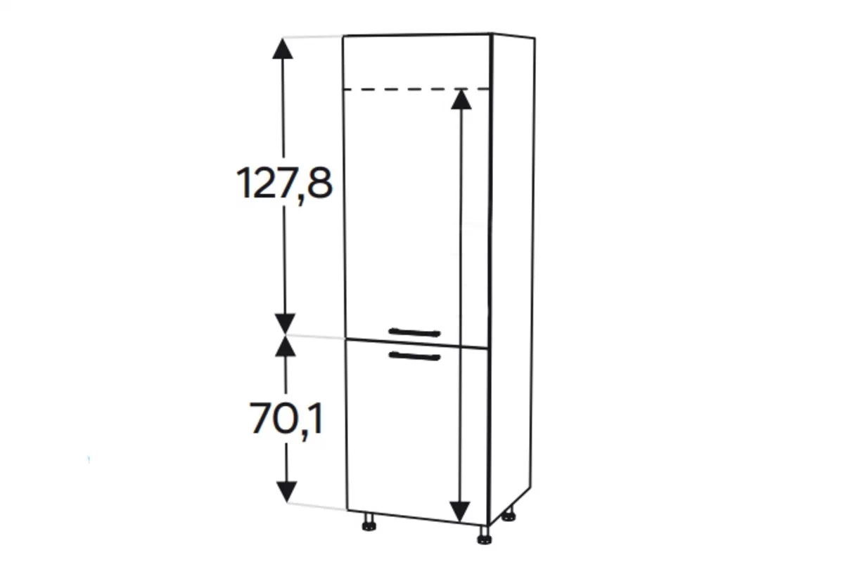 KAMMONO F11 SL60/71 - regál Kuchynský  do riadu lodowki KAMMONO F11 SL60/71 - regál Kuchynský  do riadu lodowki