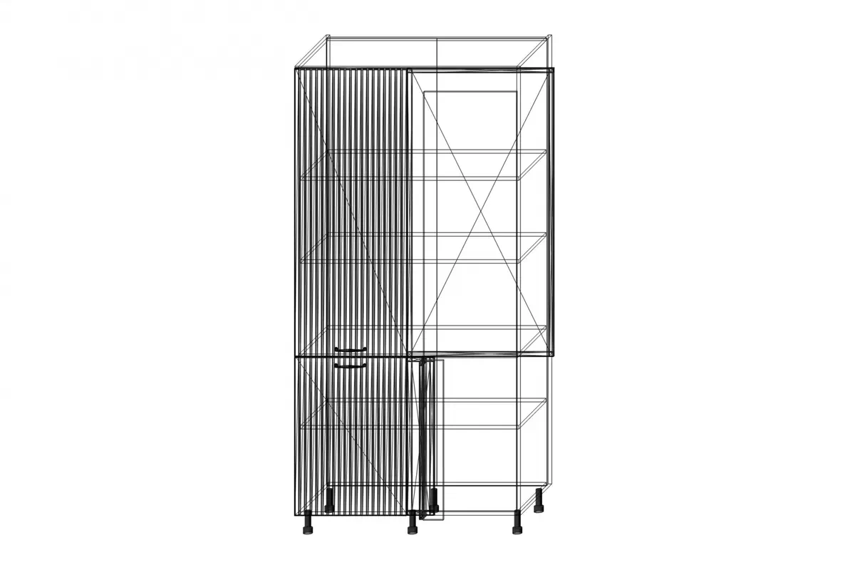 vysoká skříňka kuchenny Kammono F11 SPRP115x65/71 narozny KAMMONO F11 SPRP115x65/71 - vysoká skříňka kuchenny narozny