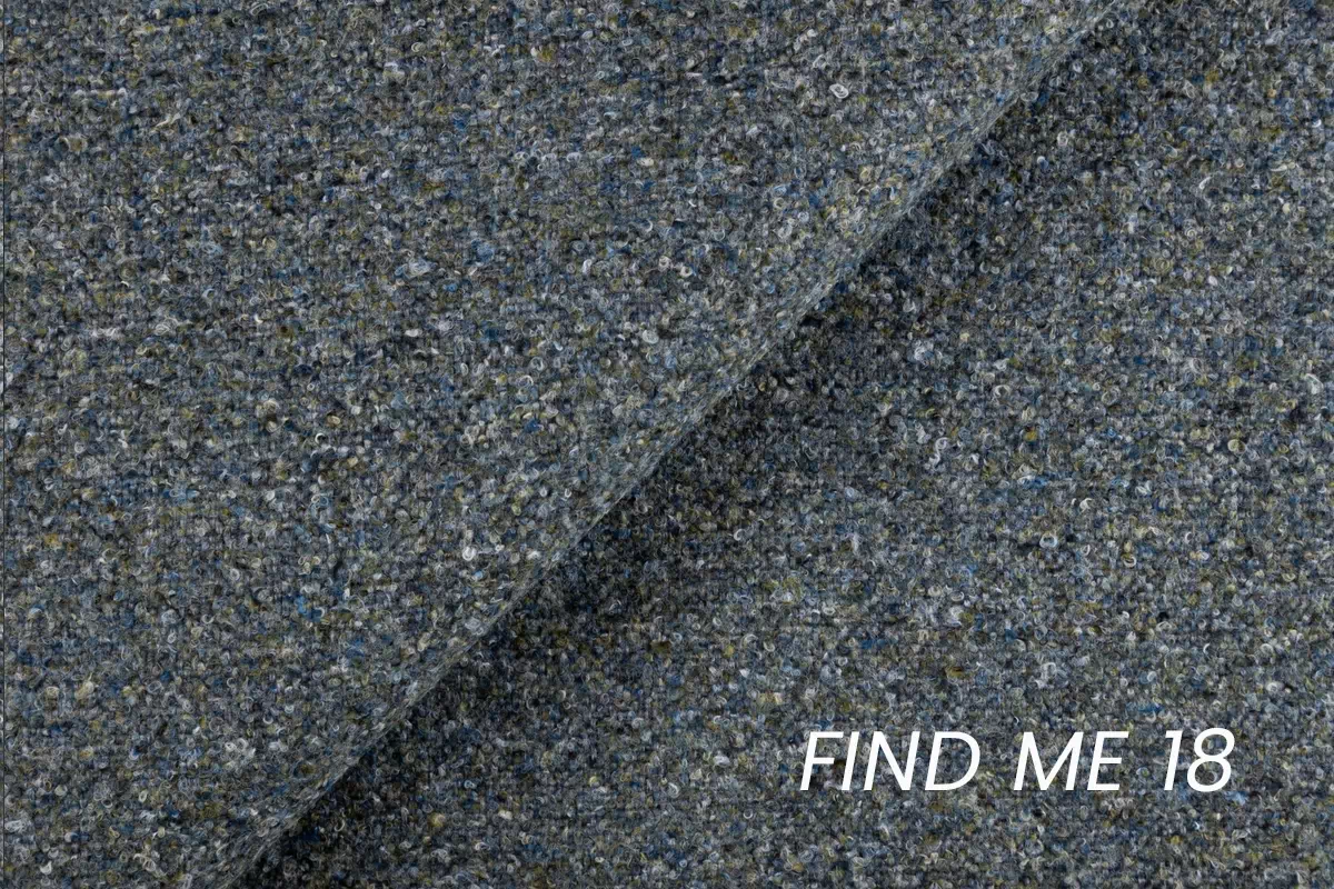 Elentio kárpitozott kanapé - Find me 18 Kanapé z funkcja spania Elentio - kék szenil Find me 18