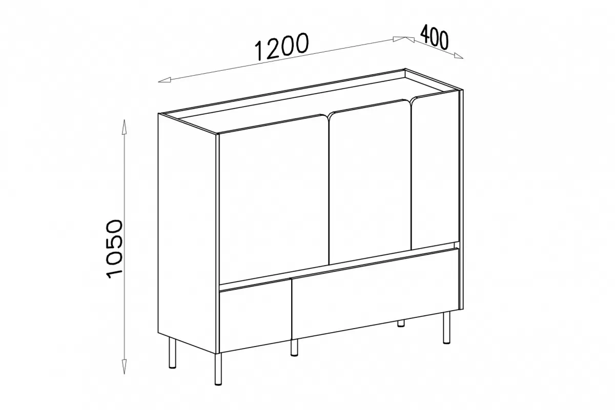 íroasztal Luca 8 fiokokkal 120 cm - homokbézs / balti tölgy Komód Luca 8 fiokokkal 120 cm - bez piaskowy / dab olejowany