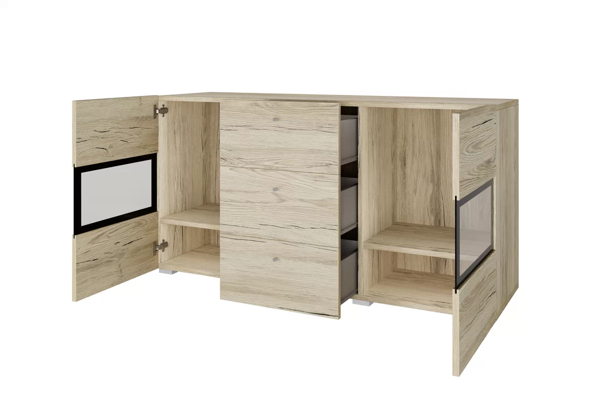 Komoda se zásuvkami Baros 132 cm - san remo světlý Komoda se zásuvkami Baros 26 - 132 cm - san remo světlý