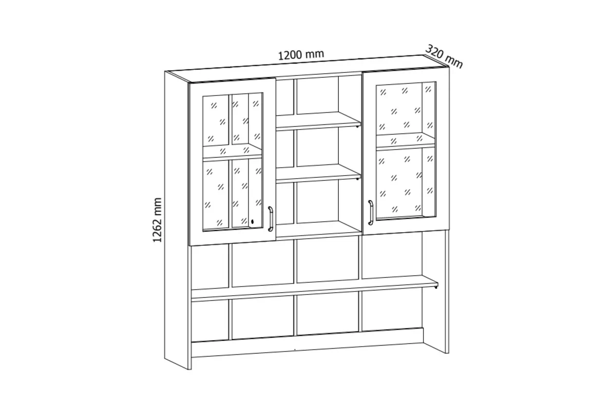 Komoda Kuchynský Linea K120 - biely Komoda Kuchynský  Linea K120 - Biely