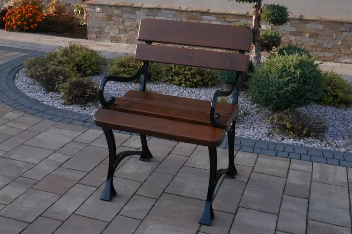 Zahradní židle Krolewskie s područkami - Ořech wloski židle ogrodowe Krolewskie z podlokietnikami - Ořech wloski