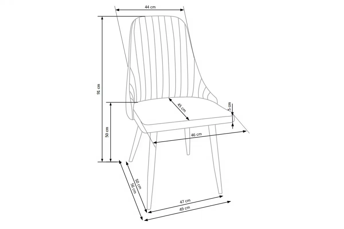 Scaun tapițat K285 - bej scaune Tapițată K285 - bej