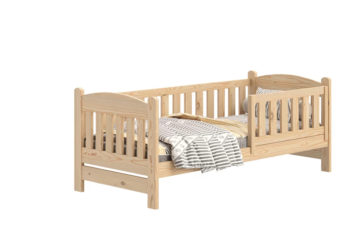 Dřevěná dětská postel Alvins DP 002 80x180 - borovice Postel dzieciece drewniane Alvins se zásuvkami - 80x180 / borovice