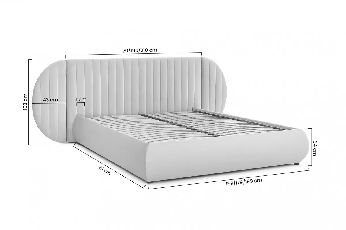 Posteľ Galin S vnútorným úložným priestorom/ 160x200 / Maya 01 Posteľ Galin S vnútorným úložným priestorom/ 160x200 / Maya 01