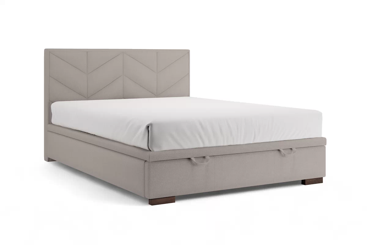 Boxspring posteľ Lindi 140x200 S vnútorným úložným priestorom- Hnedý szenil Perfect Harmony 04 / nožičky Venge Boxspring posteľ Lindi 140x200 - Hnedý szenil Perfect Harmony 04 / nožičky Venge