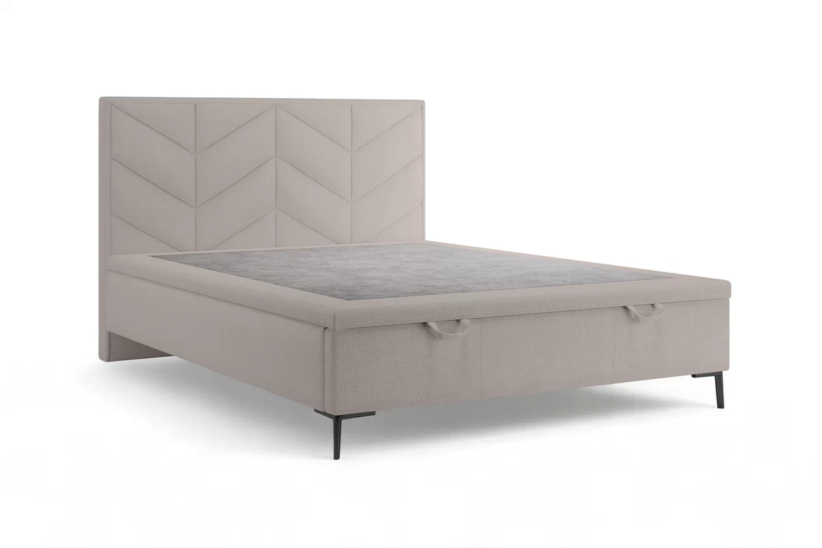 Boxspring posteľ Lindi 140x200 S vnútorným úložným priestorom- Hnedý szenil Perfect Harmony 04 / nožičky čierny  Boxspring posteľ Lindi 140x200 S vnútorným úložným priestorom- Hnedý szenil Perfect Harmony 04 / nožičky čierny 