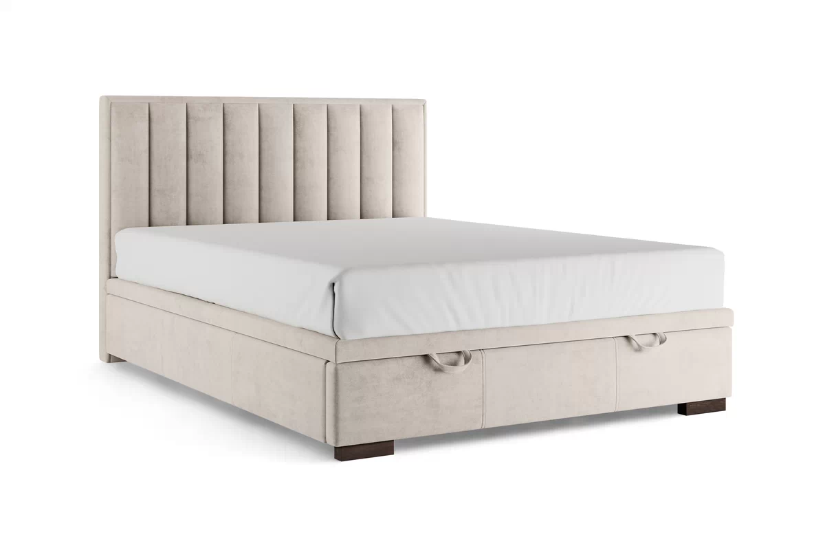 Boxspring posteľ Misel 140x200 S vnútorným úložným priestorom- jasno béžový zamat Magic Velvet 2201 / nožičky Venge Boxspring posteľ Misel 140x200 S vnútorným úložným priestorom- jasno béžový zamat Magic Velvet 2201 / nožičky Venge