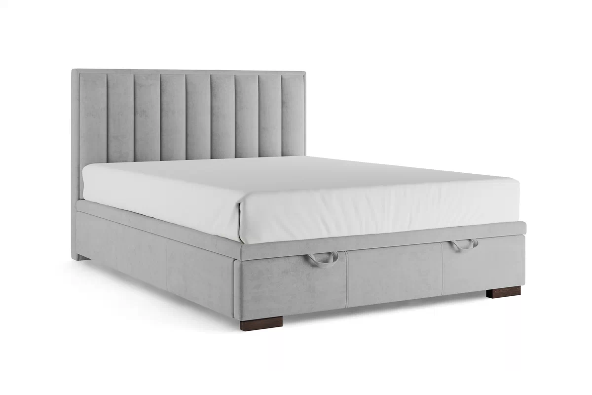 Boxspring posteľ Misel 140x200 S vnútorným úložným priestorom- šedý zamat Magic Velvet 2240 / nožičky Venge Boxspring posteľ Misel 140x200 S vnútorným úložným priestorom- šedý zamat Magic Velvet 2240 / nožičky Venge