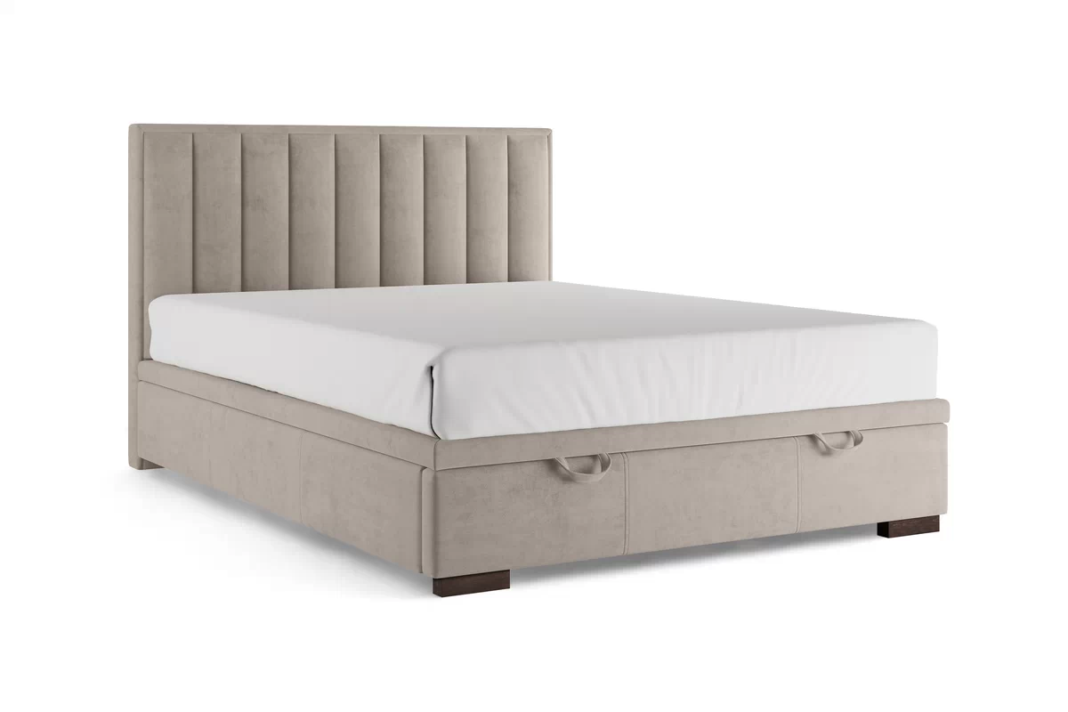 Boxspring posteľ Misel 160x200 S vnútorným úložným priestorom- béžový zamat Magic Velvet 2210 / nožičky Venge Boxspring posteľ Misel 160x200 S vnútorným úložným priestorom- béžový zamat Magic Velvet 2210 / nožičky Venge