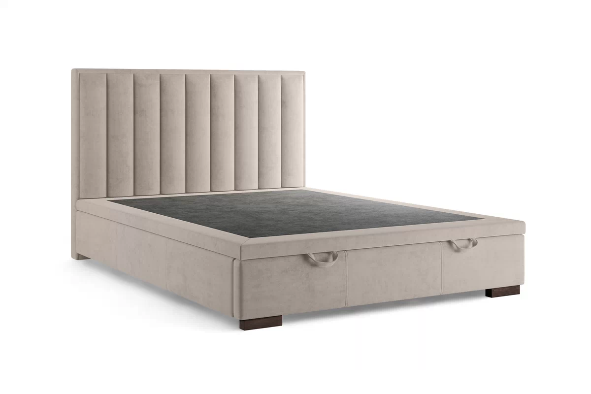 Boxspring posteľ Misel 180x200 S vnútorným úložným priestorom- béžový zamat Magic Velvet 2210 / nožičky Venge Boxspring posteľ Misel 180x200 S vnútorným úložným priestorom- béžový zamat Magic Velvet 2210 / nožičky Venge