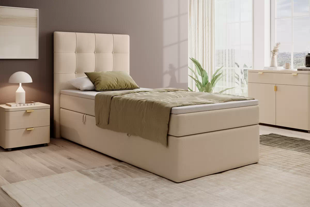 Boxspring Detská posteľ Basim 90x200 Boxspring posteľ mlodziezowe Basim - 90x200