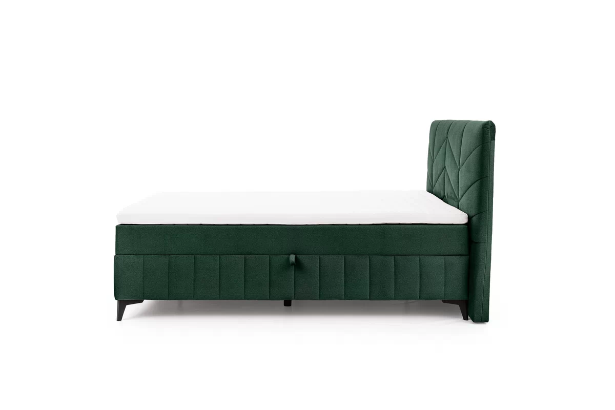  Pat boxspring Penia 160x200 cu spațiu de depozitare - catifea verde hidrofobă Element 12  Pat Boxspring  Penia 160x200 cu spațiu de depozitare - verde catifea hidrofobă Element 12