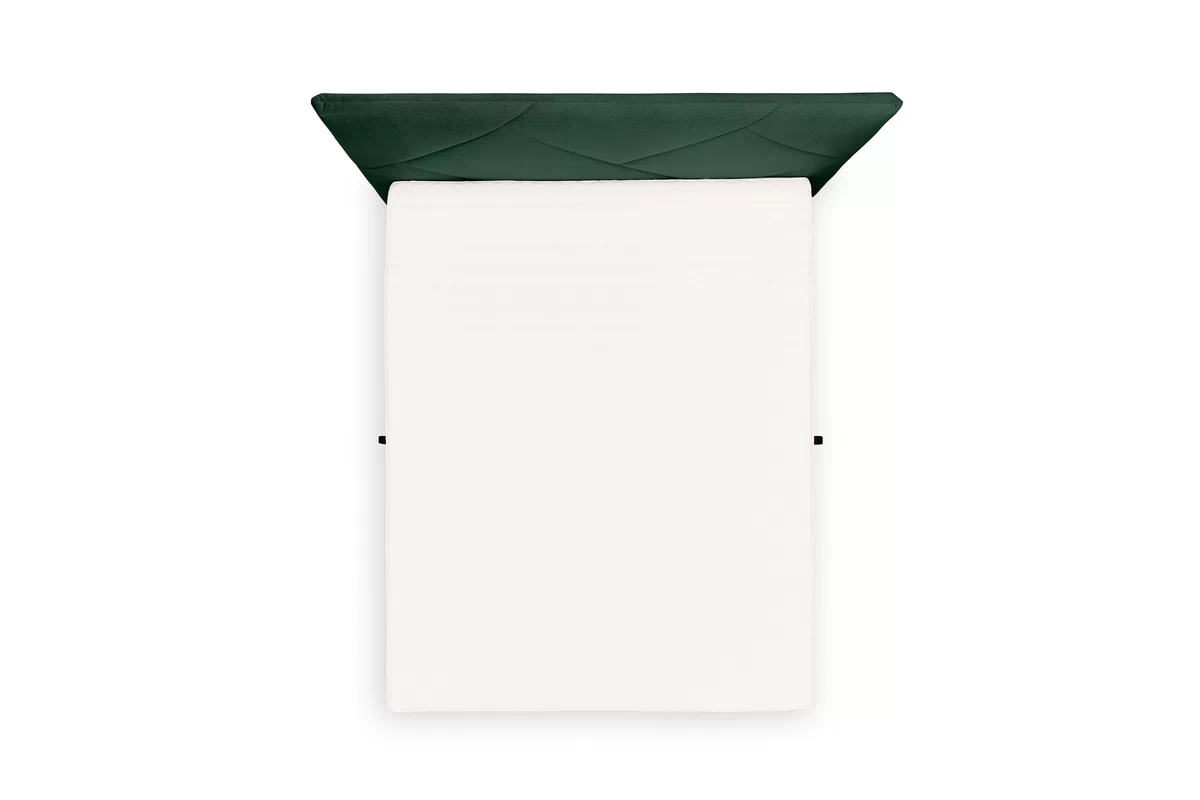 Pat boxspring Wasil 160x200 cu spațiu de depozitare - catifea verde hidrofobă Element 12 Pat Boxspring  Wasil 160x200 cu spațiu de depozitare - verde catifea hidrofobă Element 12