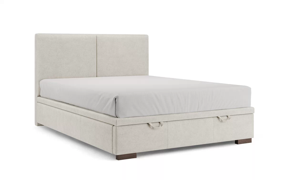 Boxspring posteľ s úložným priestorom Lektis - 140x200 / nožičky drevená Venge Boxspring posteľ s úložným priestorom Lektis - 140x200 / nožičky drevená Venge 