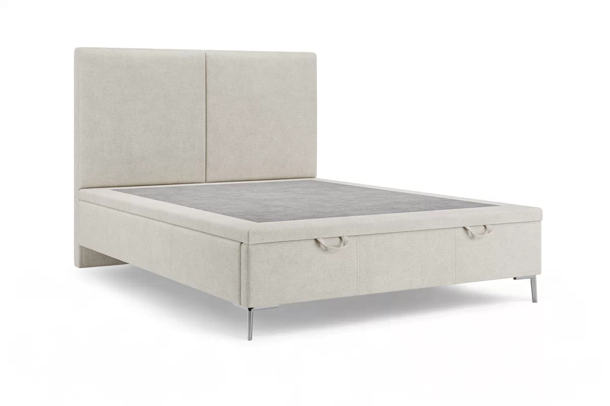 Postel boxspring s úložným prostorem Lektis - 140x200 / Nohy kovové zlaté Postel boxspring s úložným prostorem Lektis - 140x200 / Nohy kovové srebrne 