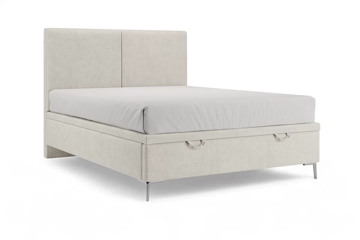 Postel boxspring s úložným prostorem Lektis - 140x200 / Nohy kovové zlote Postel boxspring s úložným prostorem Lektis - 140x200 / Nohy kovové srebrne 