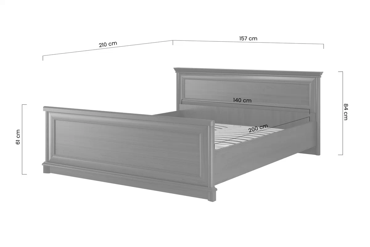Postel Sonata - 140x200 - kaštan šlechetný Postel Sonata - 140x200 - kaštan szlachetny