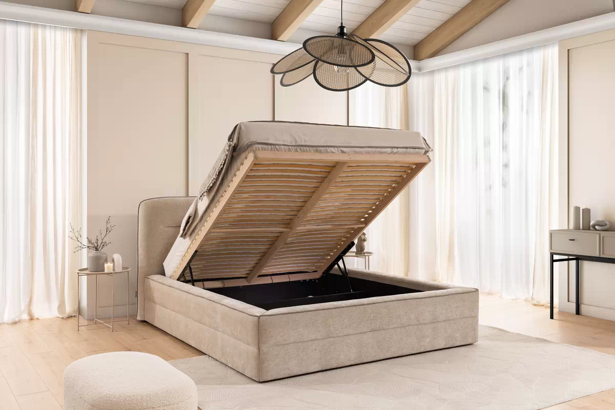Postel pro ložnice s úložným prostorem Tulia 140x200 Postel pro ložnice s úložným prostorem Tulia 140x200