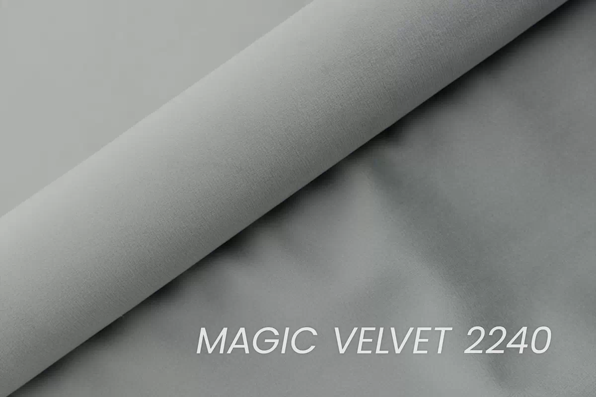 Postel čalouněné Misel 140x200 - šedá samet Magic Velvet 2240 / Nohy černá  Postel čalouněné Misel 140x200 - šedá samet Magic Velvet 2240 / Nohy černá 