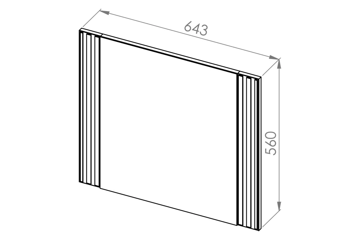 Jamuzi 11 függőtükör - 64 cm - kasmír Lustro wiszace Sophie 11 - 64 cm - kasmír