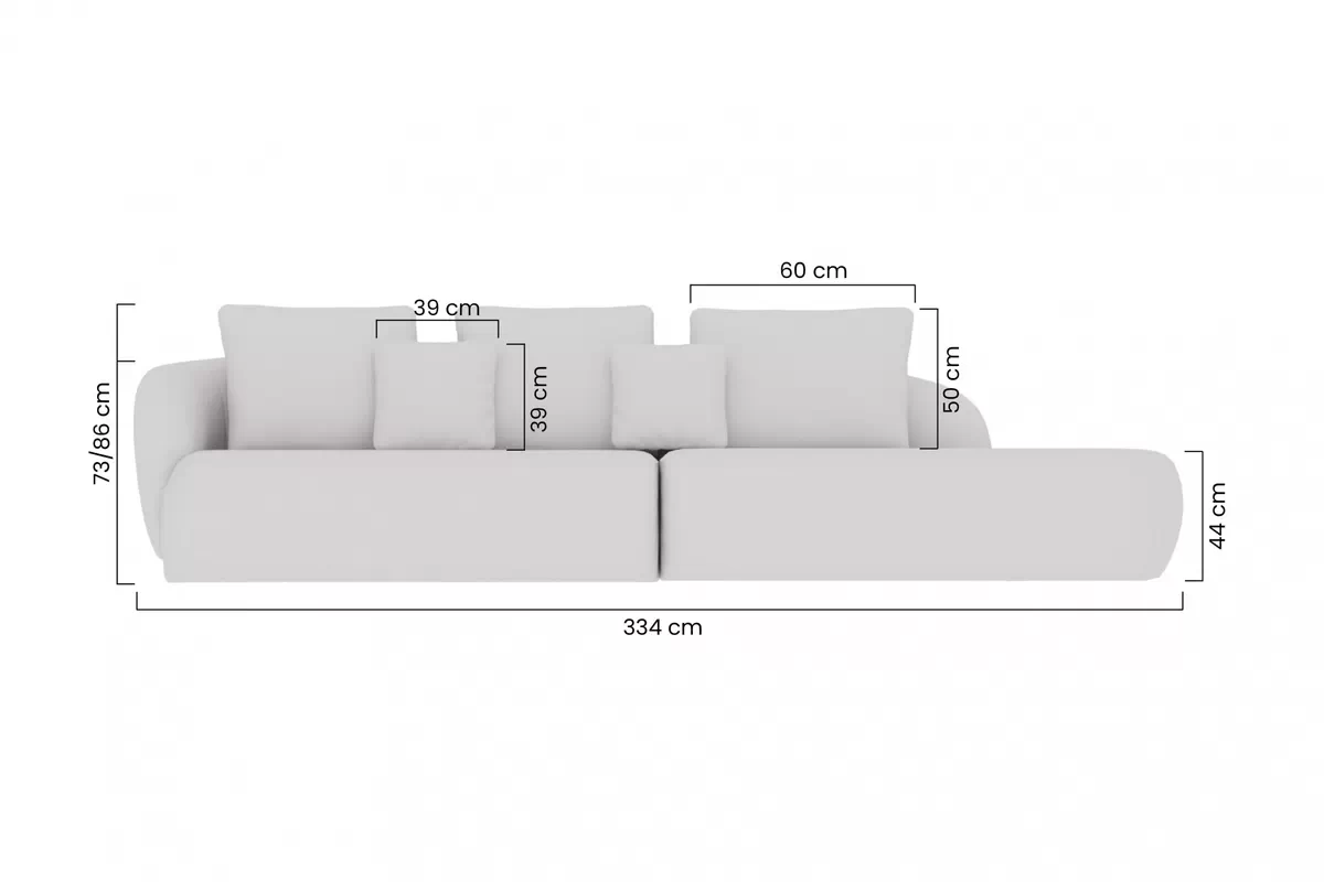 Rohová sedací souprava do obývacího pokoje Finezal OTOP+2L - béžová šenil Tender Way 01  Rohová sedací souprava do obývacího pokoje Finezal OTOP+2L - béžová szenil Tender Way 01 