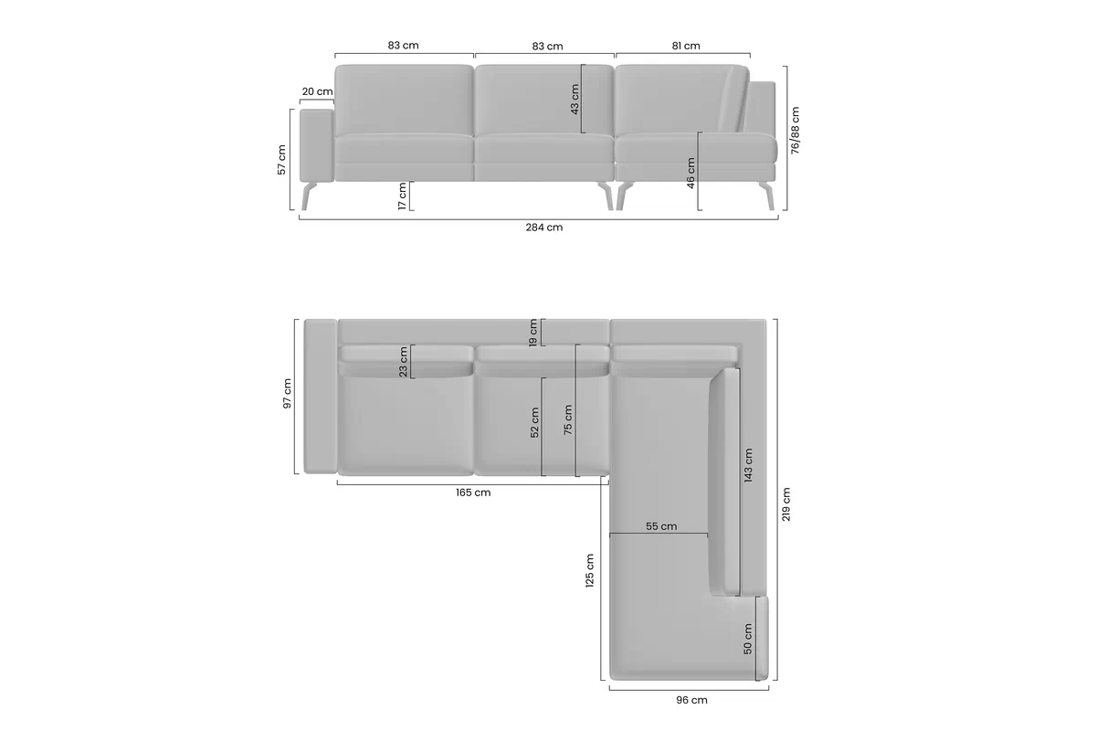 Colțar extensibil Elentio L stanga - Green Find me 7 Canapea pe partea stângă cu funcția de dormit Elentio L - verde szenil Find me 7