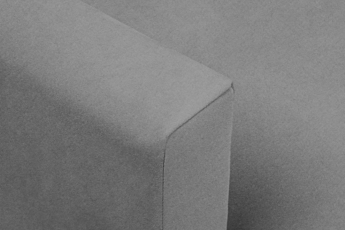 Univerzálna rozkladacia rohová sedačka Nylion - šedá pletenina Gemma 85 / buk Rohová sedacia súprava rozkladany s úložným priestorom Nylion - šedá plecionka Gemma 85, Nohy buk