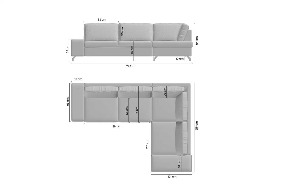 Coltar cu functie de dormit Lorien L pe partea dreaptă - gri catifea hydrofobowy Monolith 84 Naroznik z funkcja de dormit Lorien L pe partea dreaptă - gri catifea hydrofobowy Monolith 84