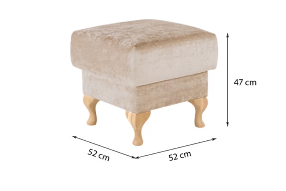 Čalouněný taburet Paris Taburet čalouněná Paris 52 cm