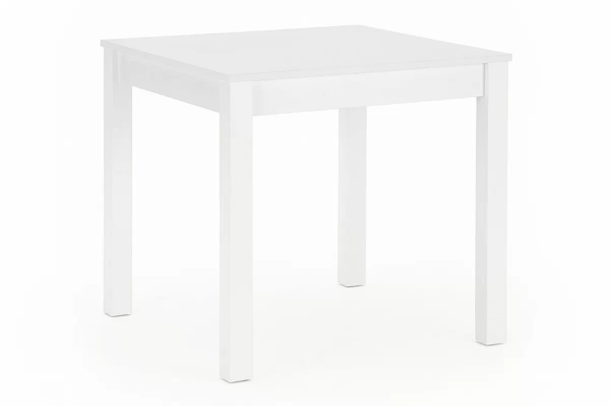 Jedálenský stôl Tanro 80x80 cm - biela 