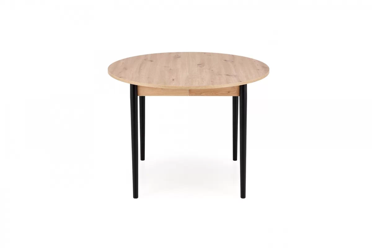 Rozkládací jídelní stůl Elaris - 102-142x102 cm - dub artisan / černé nohy Stůl rozkladany Elaris 102-142x102 cm dub artisan / Nohy černá