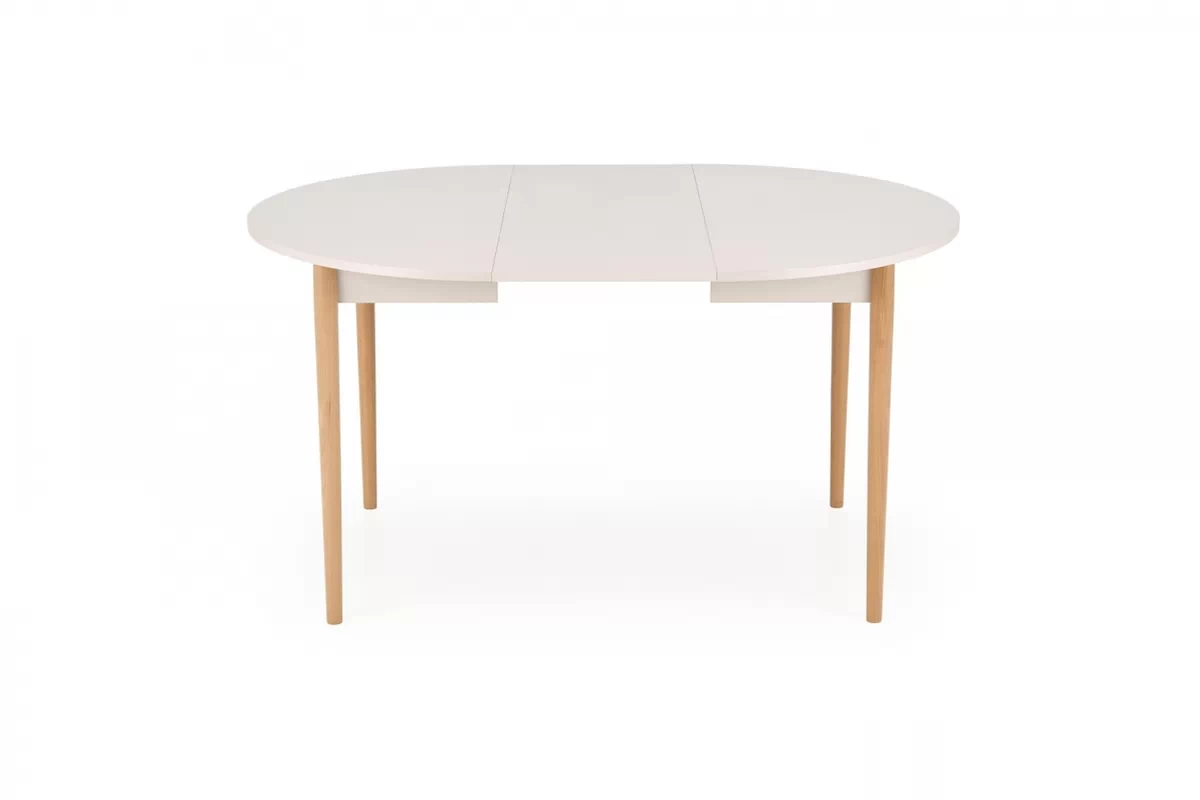 Rozkládací jídelní stůl Elaris - 102-142x102 cm - kašmír / dub natural Stůl rozkladany Elaris 102-142x102 cm kašmír / přírodní 