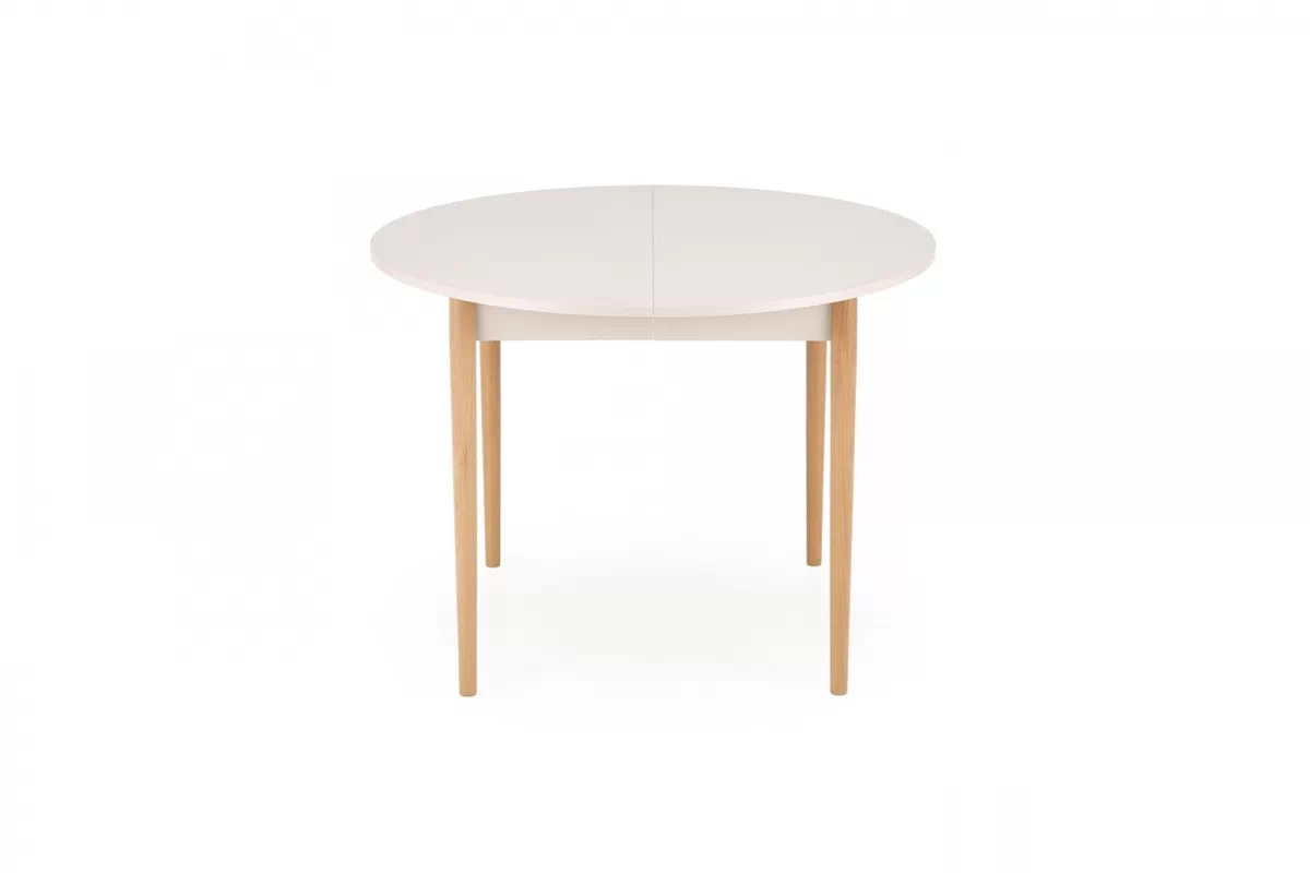 Rozkládací jídelní stůl Elaris - 102-142x102 cm - kašmír / dub natural Stůl rozkladany Elaris 102-142x102 cm kašmír / přírodní 