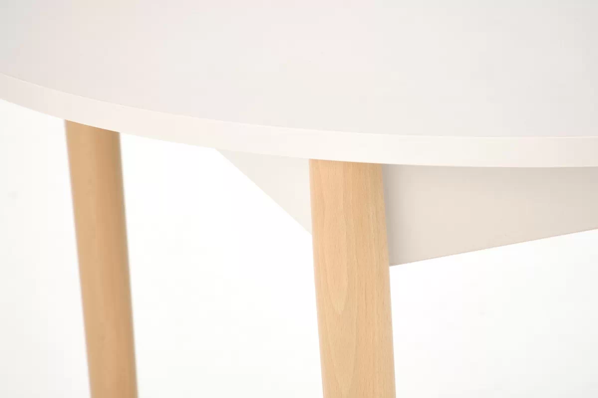 Rozkládací jídelní stůl Elaris - 102-142x102 cm - kašmír / dub natural Stůl rozkladany Elaris 102-142x102 cm kašmír / přírodní 