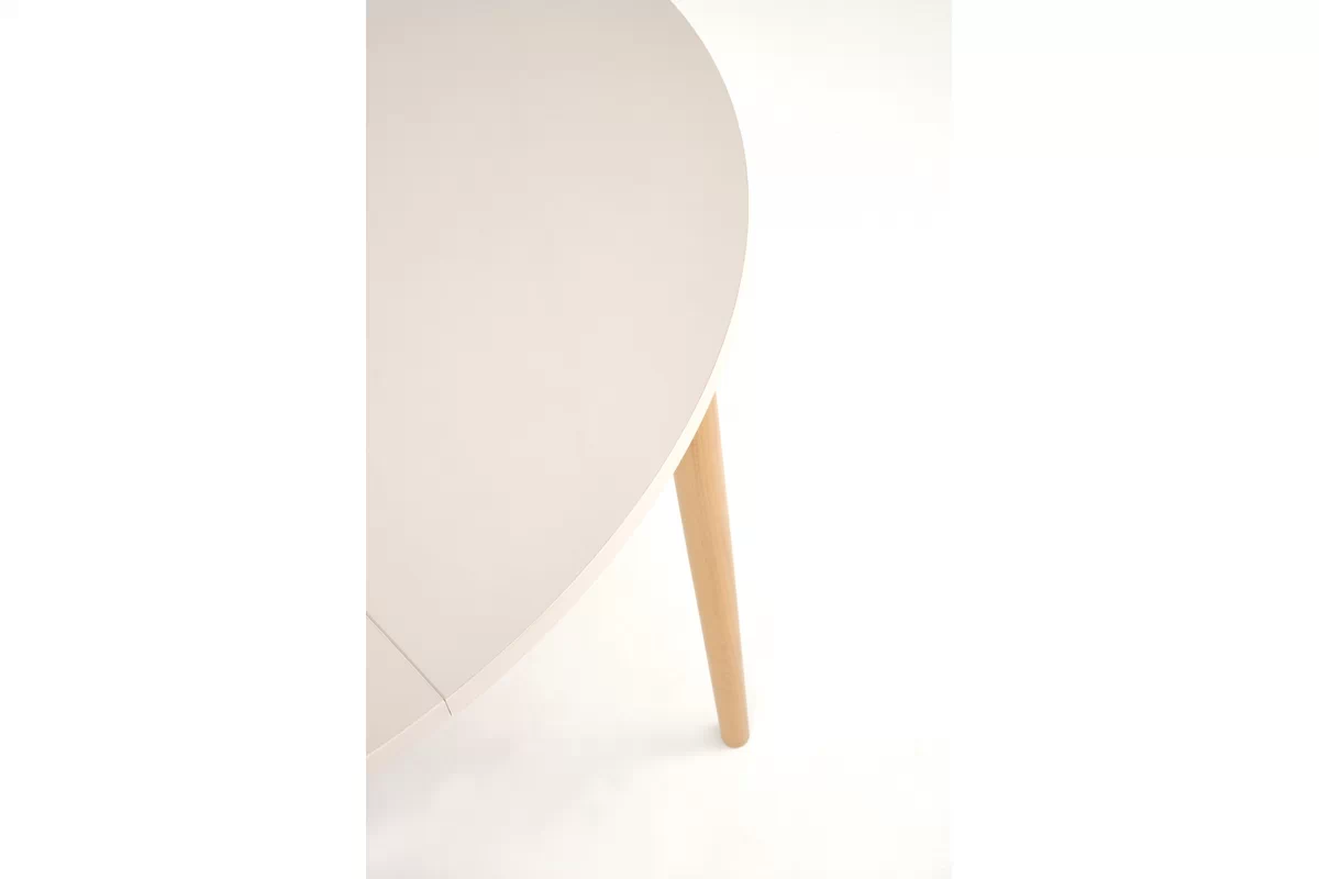 Rozkládací jídelní stůl Elaris - 102-142x102 cm - kašmír / dub natural Stůl rozkladany Elaris 102-142x102 cm kašmír / přírodní 