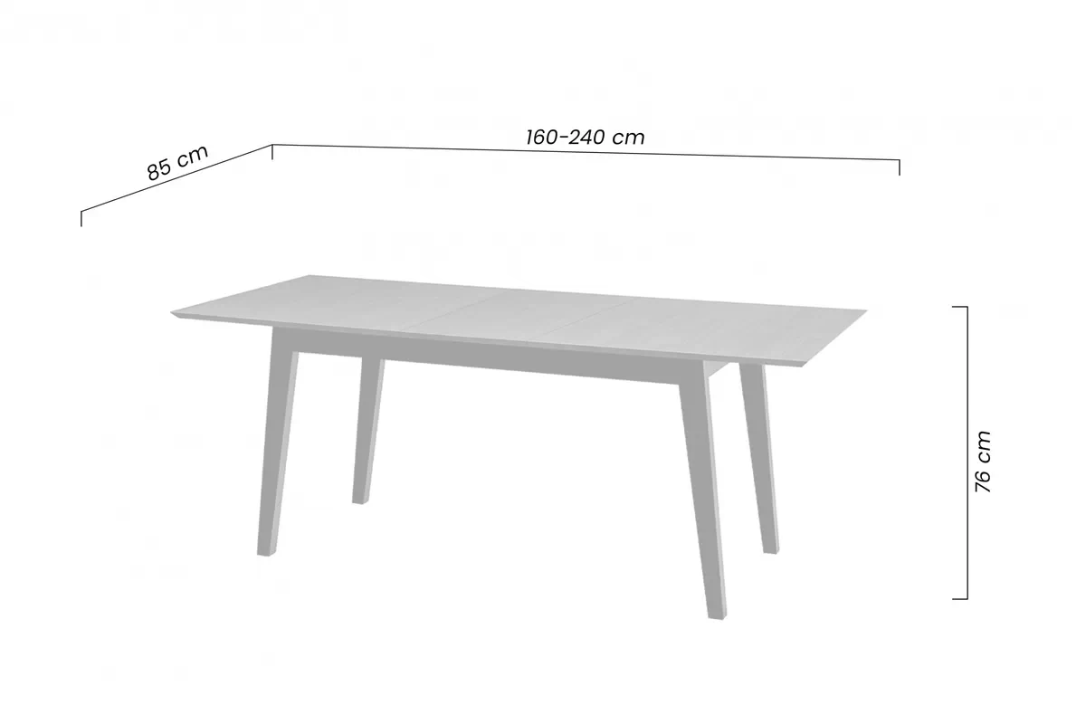 Rozkládací stůl Lazure 160-240x85 cm - rustikální dub Stůl rozkladany Lazure 160-240x85 cm - dub rustical