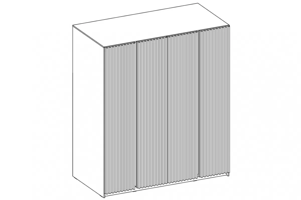 Ruhásszekrény Sansi 4LAM - 200 cm - fekete / dab evoke / fekete lamellák ruhásszekrény Kaja 4LAM - 200 cm - fekete / dab evoke / fekete lamele