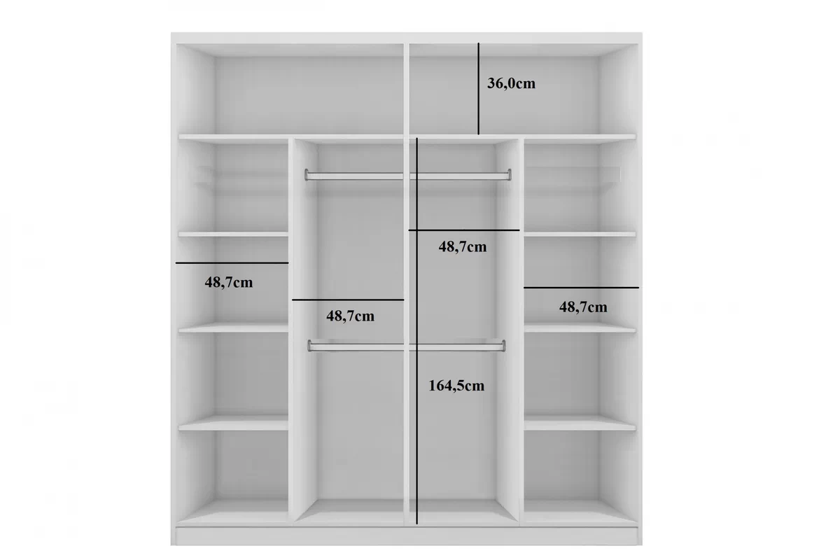 Šatníková skriňa Rofi 203 cm s lamelami - craft zlatý / čierny Skriňa przesuwnna Rofi z lamelami 203 cm - craft zlaté/Čierny