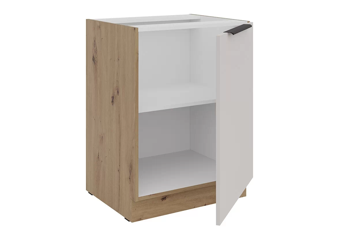 Spodná kuchynská skrinka Arvani D60 jednodverová - kašmír / dub artisan Skrinka Kuchynská dolná Arvani D60 jednodverová - kašmír / Dub artisan
